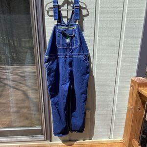Liberty Overalls Men 44 Blue Jeans Bib Baggy Carpenter Cotton Denim 44x30